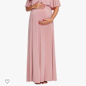 Dusty Pink Maternity Dress